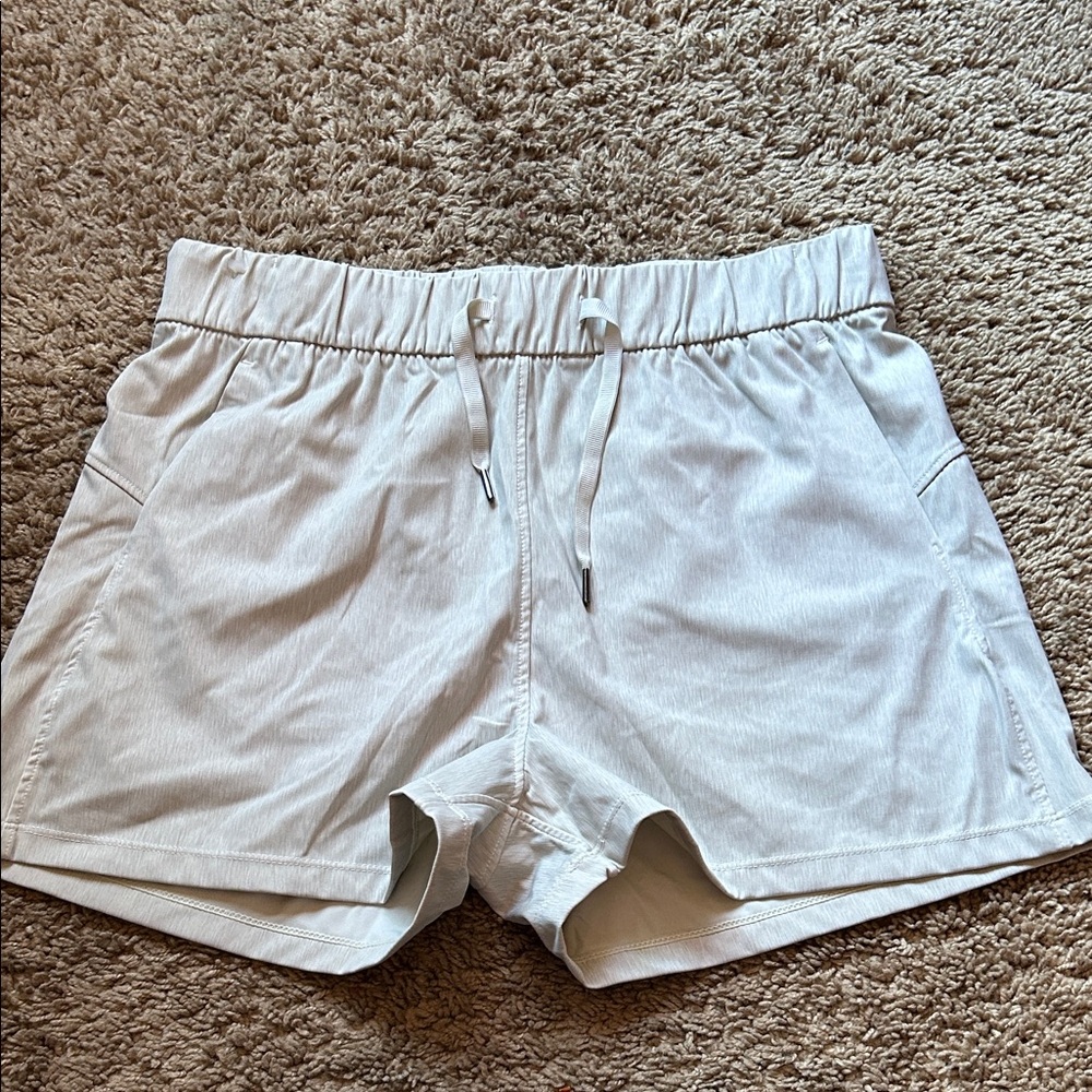 Women's Athletic Shorts in Light Gray